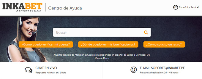 Contacto Inkabet Inkabet atención al cliente y contacto